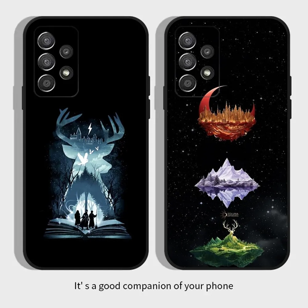 T-Throne- Of Glass Phone Case For Samsung Galaxy A13,A21s,A22,A31,A32,A52,A53,A71,A80,A91 Soft Black Cover