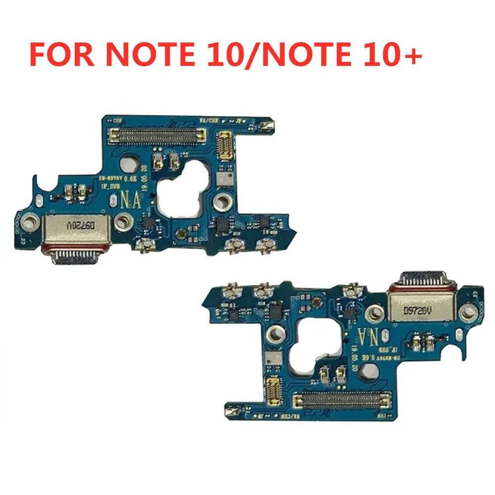 USB Charging Port Board Flex Cable Connector For Samsung Galaxy NOTE 10 PLUS N976V B N975F N975B N975U Microphone