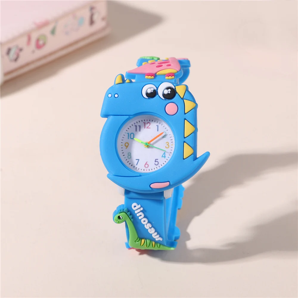 Creative 3D Dinosaurs Dial children‘s Watch For Girls Boys Kids Quartz Wristwatches view 4
