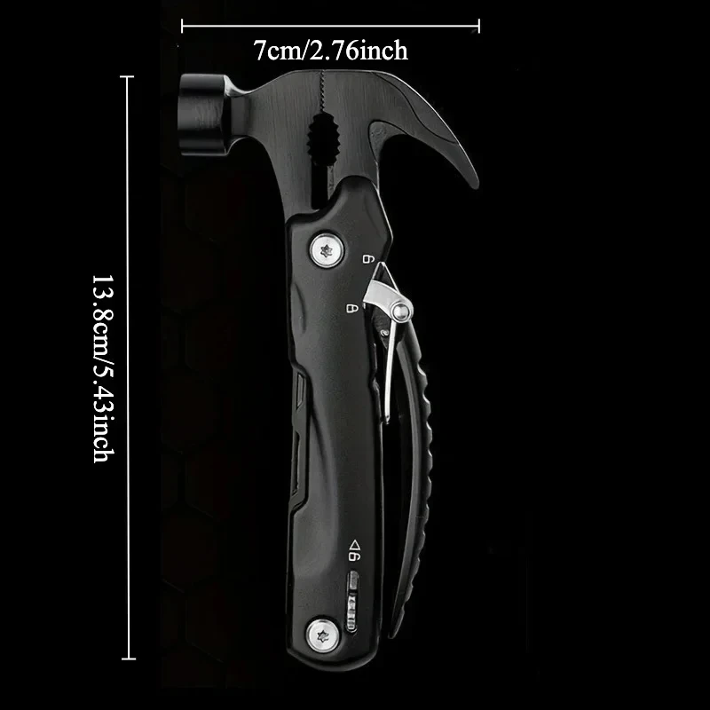 Outdoor Camping Multifunktionale Schraubenschlüssel Zangen Hammer Tragbare Überleben Werkzeug Zubehör Kit Überleben Ausrüstung für Outdoor Camping