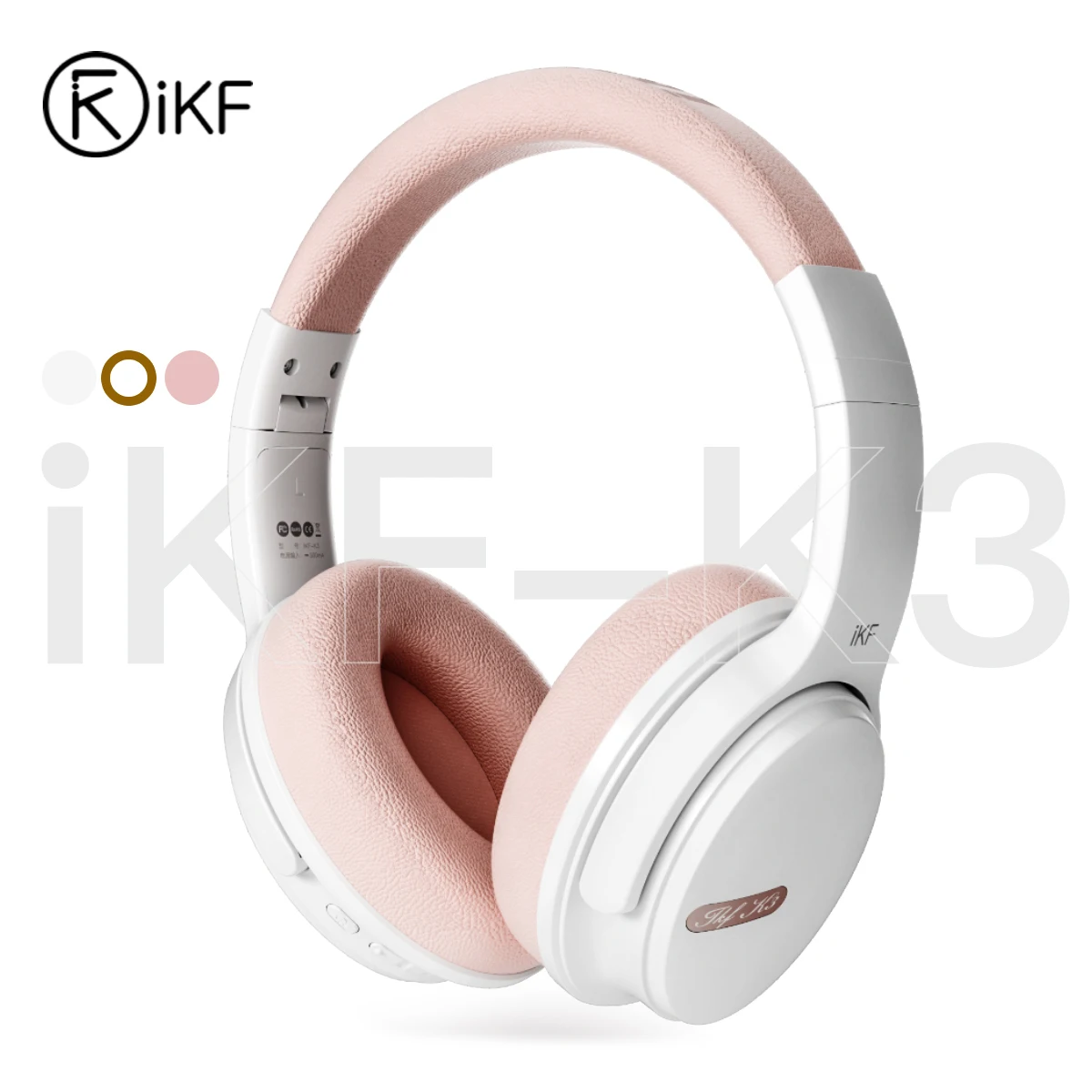 

iKF K3-Wireless Bluetooth Headphones Call Noise Cancelling Wired Headset Bass Stereo Sound 50 Hours Dual Device Connection