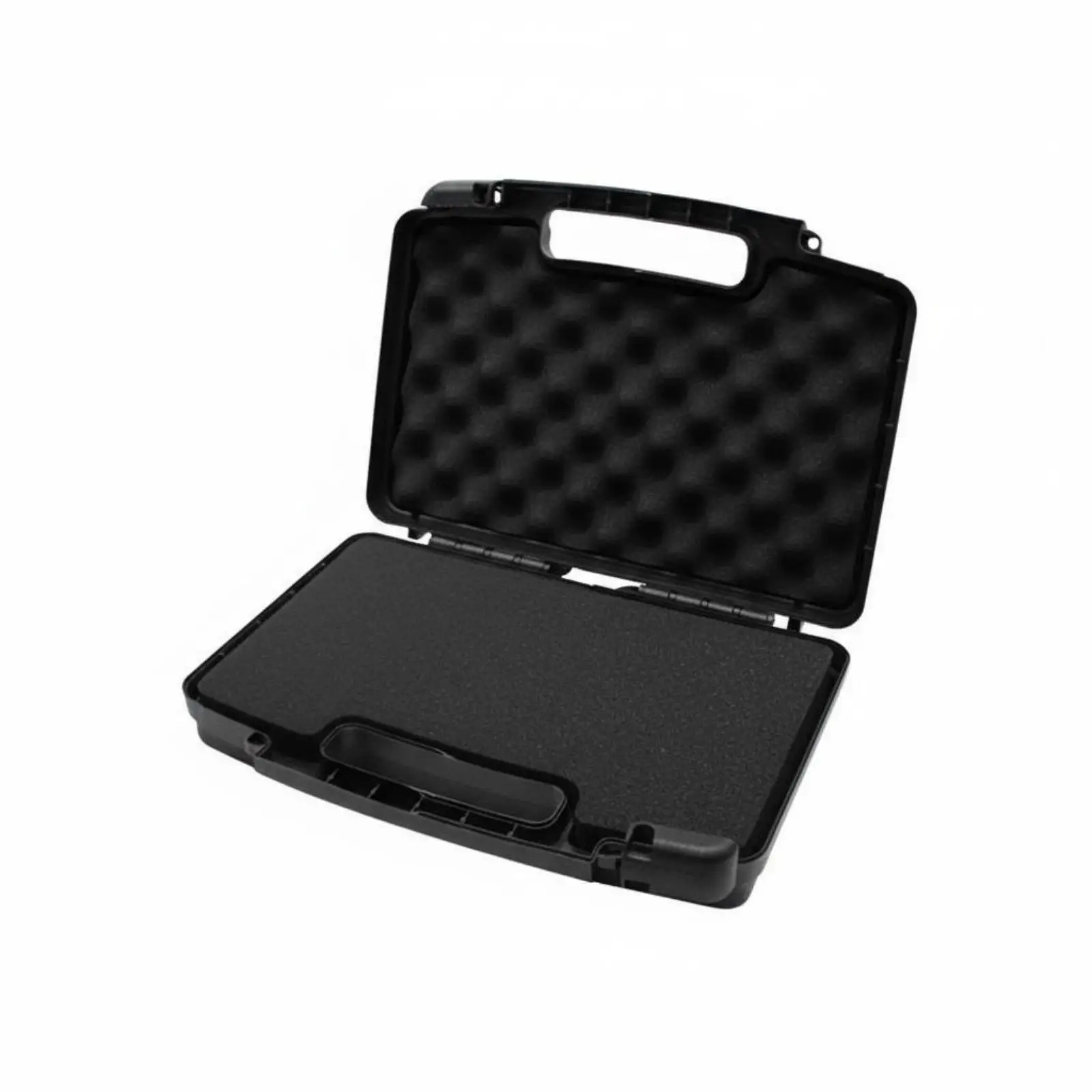 Lockable Hard Equipment Case with Built-in Handle for Power Tools and Electronics Customizable Foam Compartments