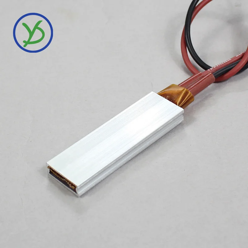 46x15mm 220v 230°C Constant Temperature Ceramic Plate Heater Ptc Heating Element Thermal Resistance Plate Aluminum