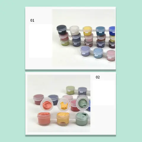 24 st keramiska pigment blandade färger målade hantverk konst underglasyr färgpigment set porslinsglasyr för vuxna konstnärer barn 8 best sales Keramikunderglasyr - №8