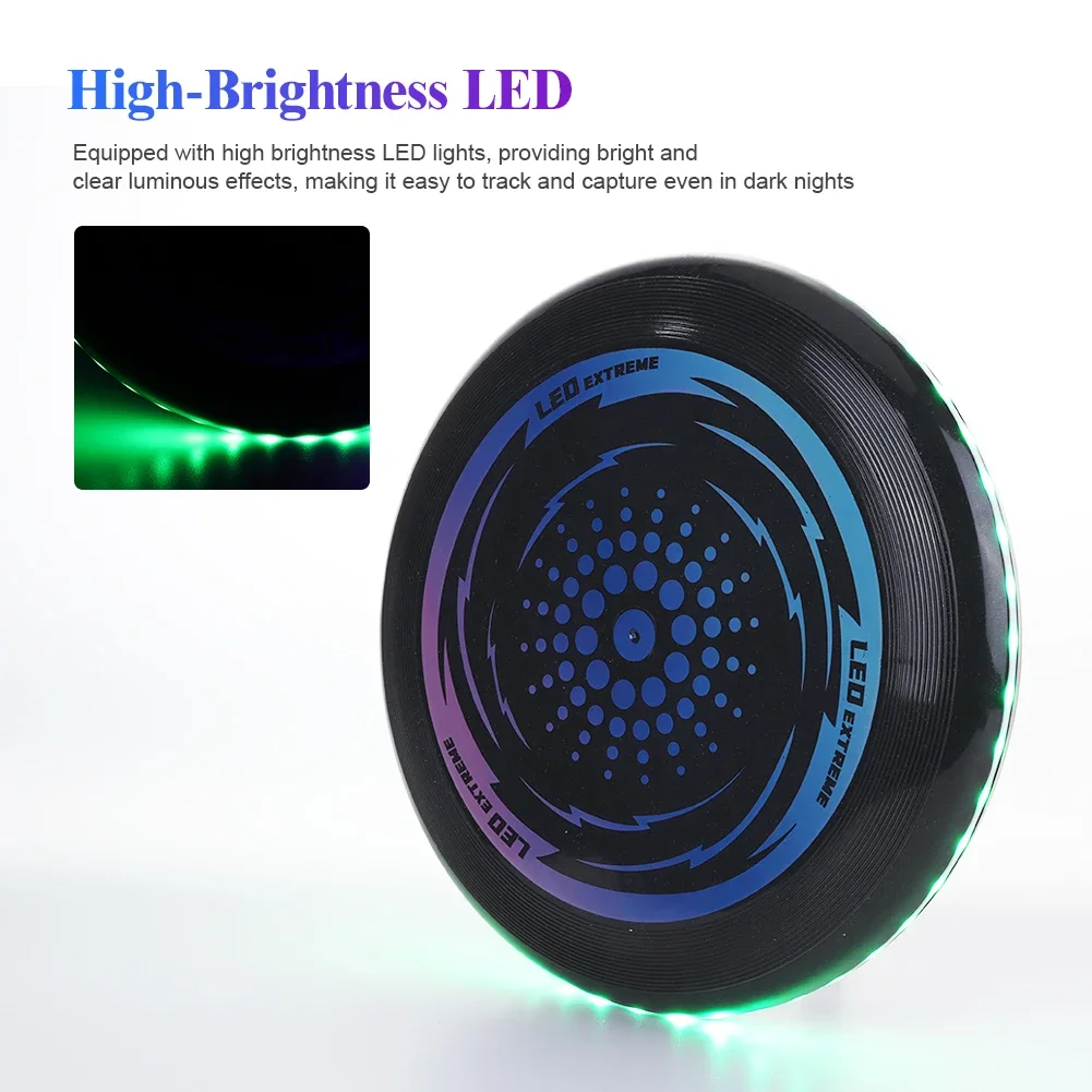 LED Flying Disc 49LEDs Flashflight Light Up Flying Discs Idea Gift for Boys Girls Kids Adults Birthday Summer Outdoor Sport Disc