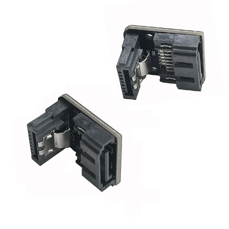 7 핀 Sata 케이블 인터페이스 스티어링 커넥터, 90 도 7 핀 직렬 포트 섀시 데스크탑 마더보드 방향 A