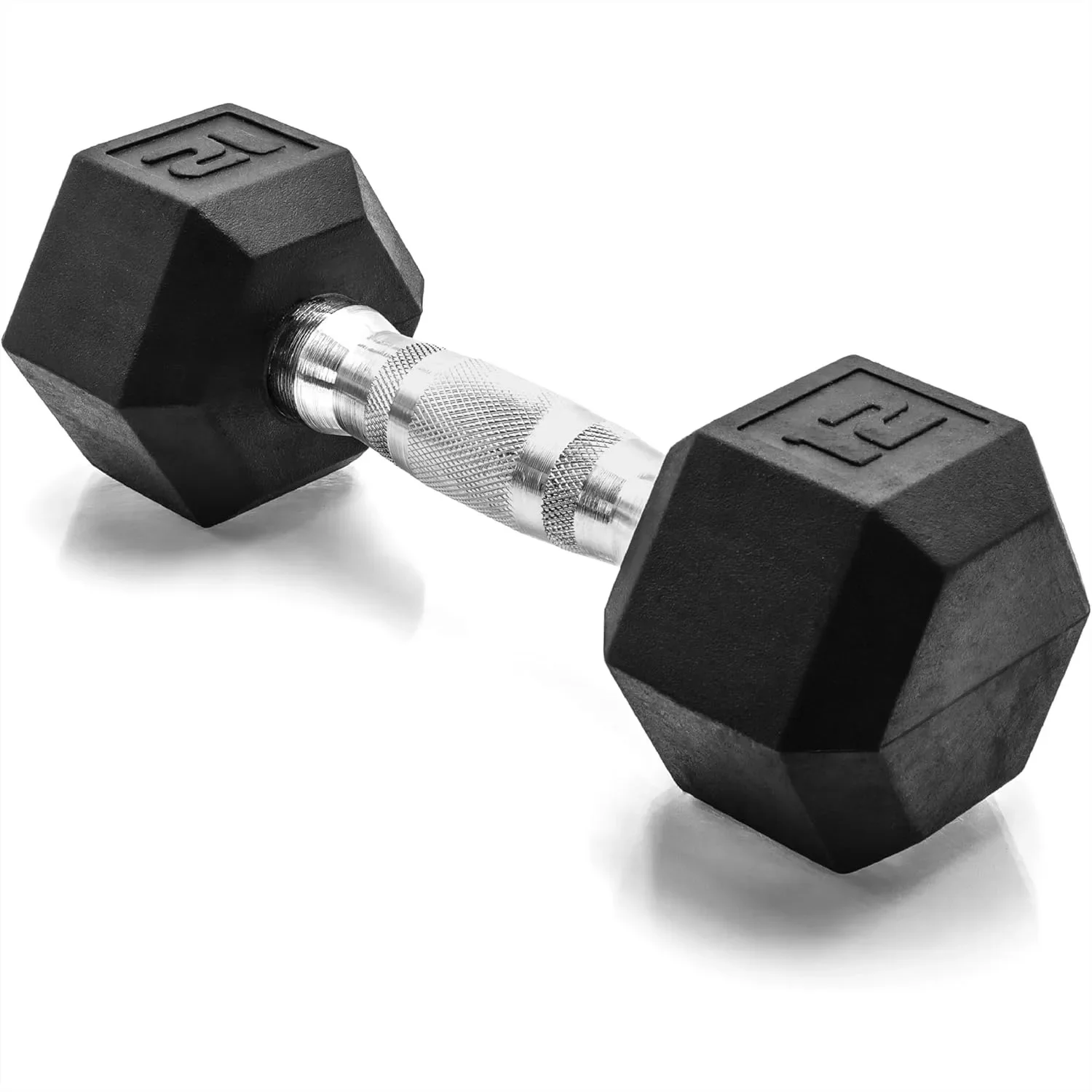 Hex Dumbbell Weight - Coated Single Piece, 10-120 lbs Options for Home Gym Strength Training