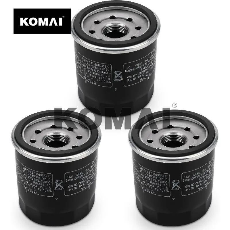 KOMAI 3 Pack 16097-0008 303 Oil Filter for Kawasaki Ninja 400 650 300 500 zx6r z650 Vulcan 900 1500 1700 2000 800 650 750