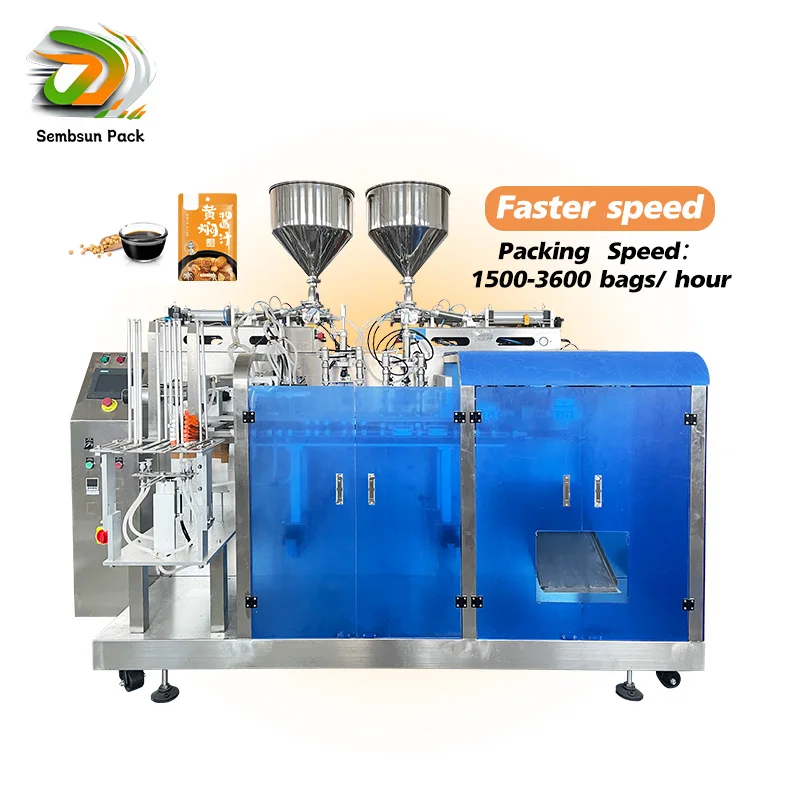 Automatic Doypack Liquid Filling Sealing Machine Candy Doypack Machine Jelly Doypack Beverage Pouch Filling