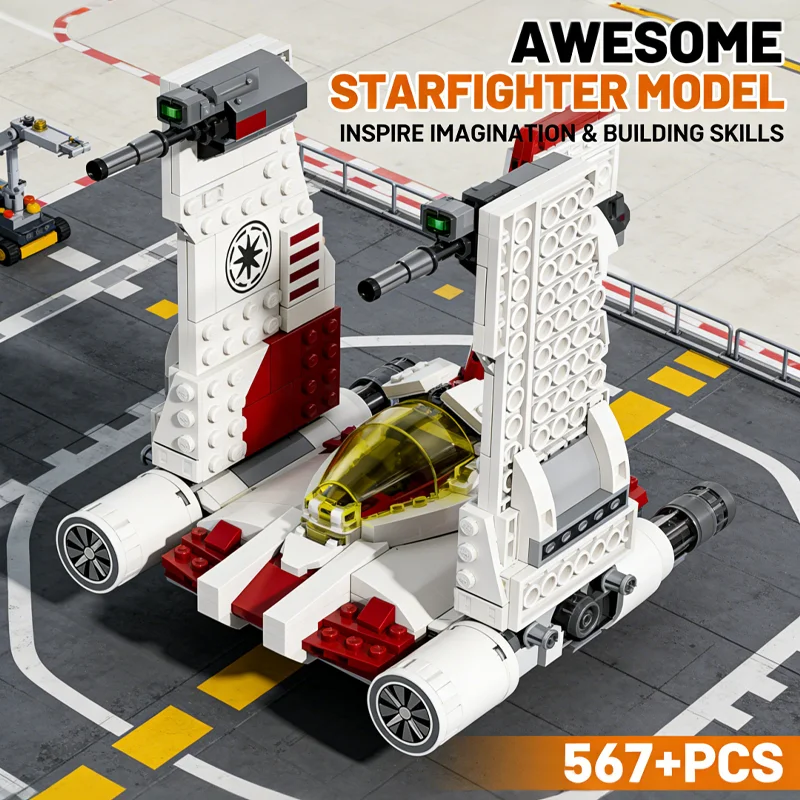 v-19-戦闘機ビルディングブロックセット-leqoed-パーティクル-75432-モデルと互換性あり-大人と子供向け-クリエイティブパズルおもちゃ-誕生日ギフト
