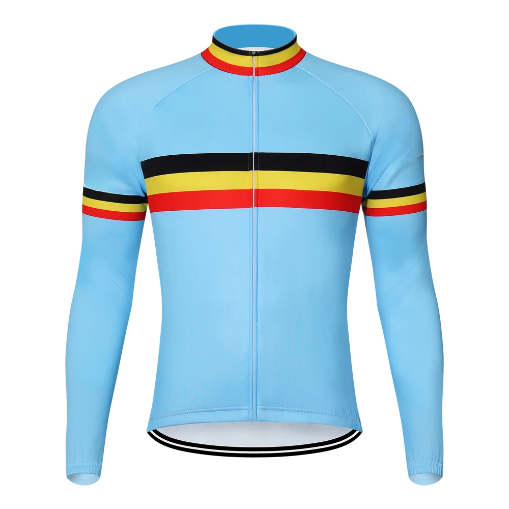 Team Cycling Jersey Long sleeve Man Bicycles Cycling  Thin Downhill Mtb Bicycle Winter Clothing