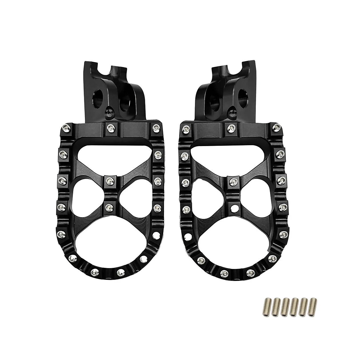 Motorcycle CNC FootRest Footpegs Foot Pegs Pedals For Kawasaki KX250 KX450 2019 2020 KX250F KX450F 2017 2018 KLX450R 2008-2023