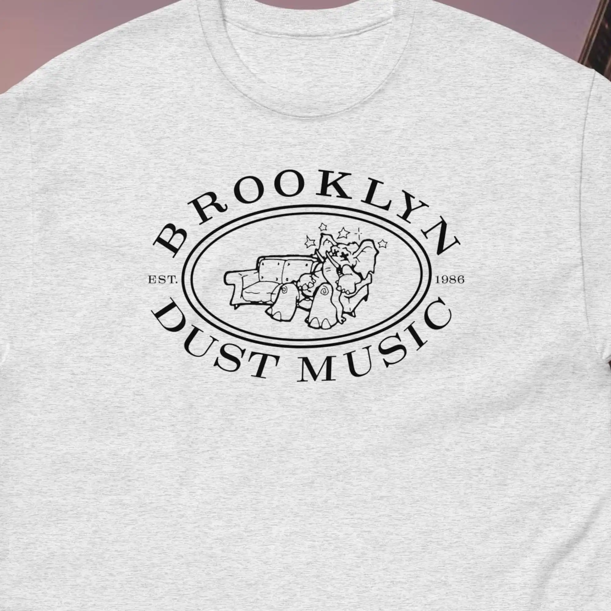 Brooklyn Dust Music Elephant Logo Black Classic T Shirt