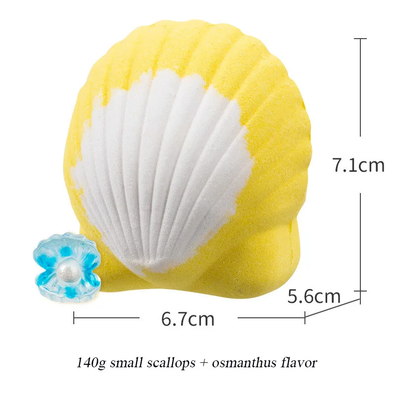 ลูกบอลเกลือทะเลสำหรับหอยเชลล์ขนาด140กรัมลูกบอลเกลือขัดผิวน้ำมันหอมระเหยลายดอกไม้ไฟโตอะโรมาติกสำหรับ Relief ความเครียด5ชิ้น