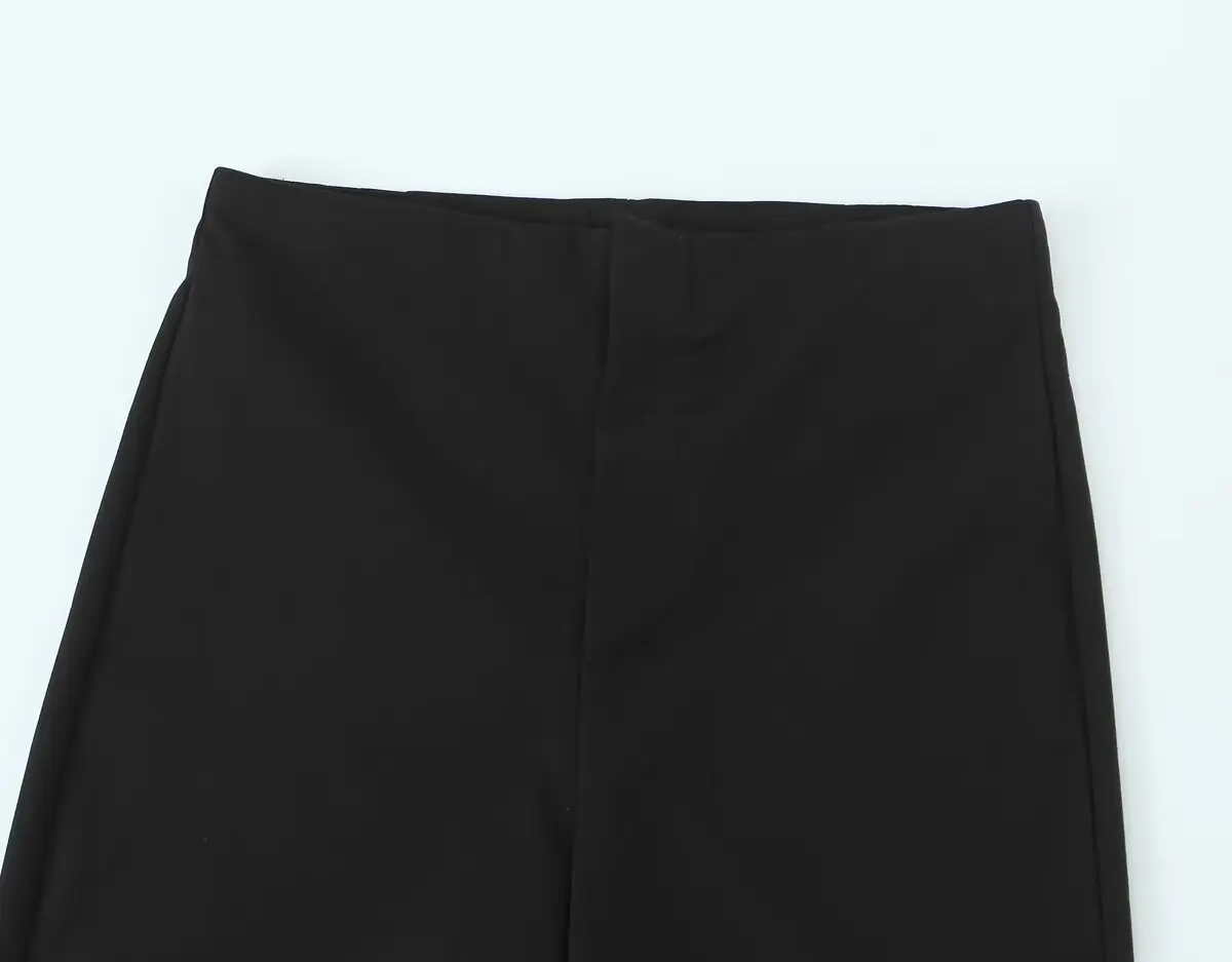 Nieuwe herfstproducten voor kleine mensen dragen slanke en uitlopende broeken voor damesbroeken met slanke, casual uitlopende broeken met hoge taille