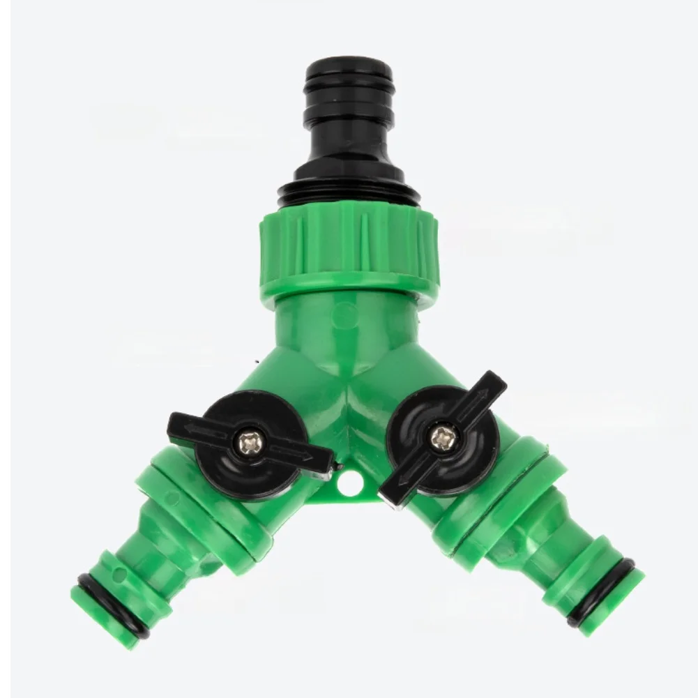 4/6 Soft Water Pipe With Switch Y-Shaped Valve Three-Way Diversion Connector Garden Faucet Adapter Garden Irrigation Accessory