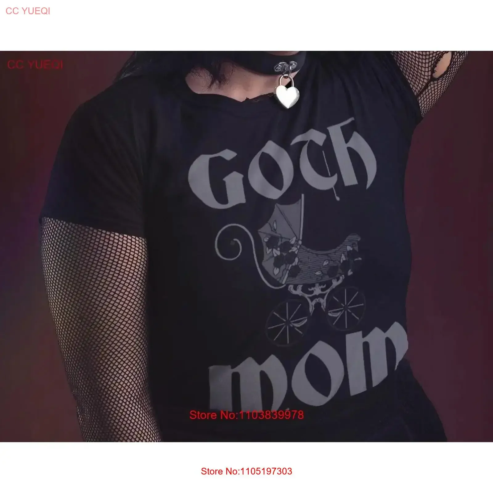Goth Mom T Shirt Hot s For Moms Gothic Mama vintage Washed Slightly Top For Everyday Wear Stretched homme Casual streetwear