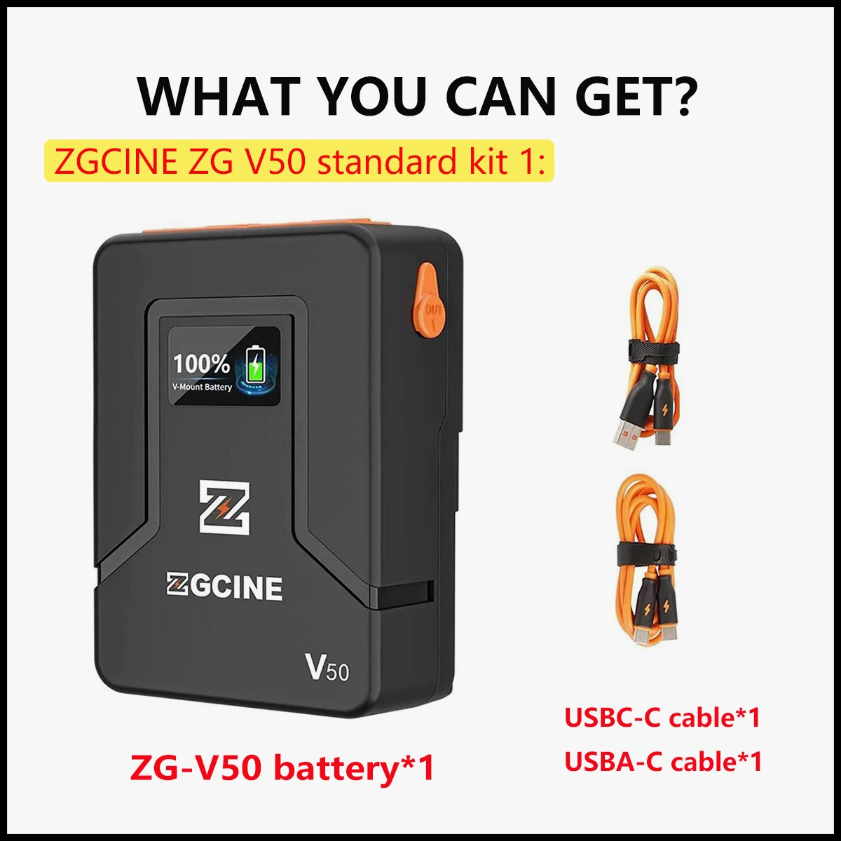 ZGCINE ZG-V99 V160 V50 S95 S150 S200 X50 X99 X160 V-Mount Battery V-Lock Battery for Aputure Godox LED Light Sony Canon Camera image 3