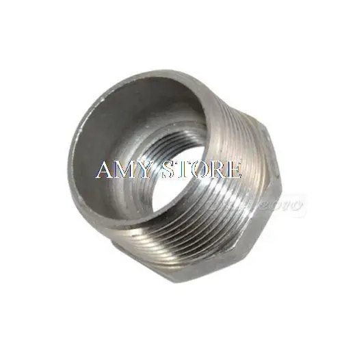 1-1/4" Male x 3/4" Female Thread Reducer Bushing M/F Pipe Fitting SS 304 BSP