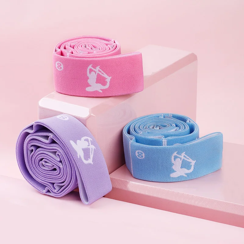 Yoga Stretching Straps with 8/10/12 Loops for dnace, Physical Therapy, Elastic Stretch Bands for Pilates, Gymnastics, Ballet