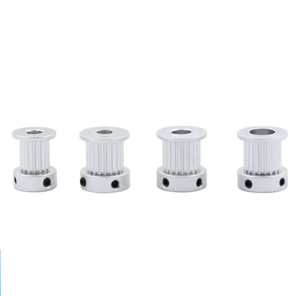LOT 5 Aluminum GT2 Timing Pulley 16T 20T Bore 5/6.35/8mm 2GT Synchronous Pulley Fit Belt Width 10mm For 3D Printer Machine CNC