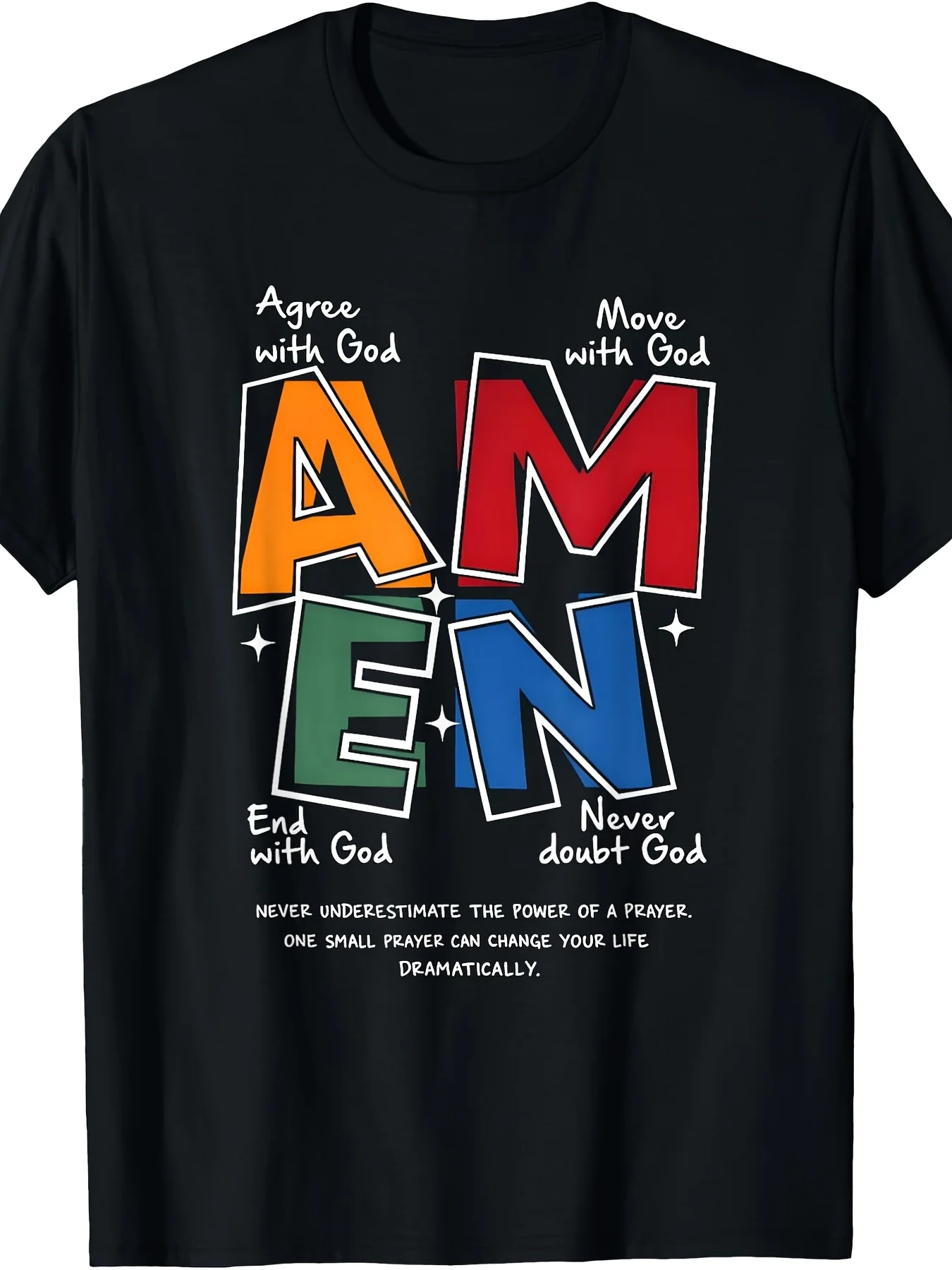 Vintage Amen He Is Risen Happy Easter Day Christian T-Shirt Breathable Sweat-Wicking And Soft Suitable for Daily Commutes Lounging at Home And Casual Wear