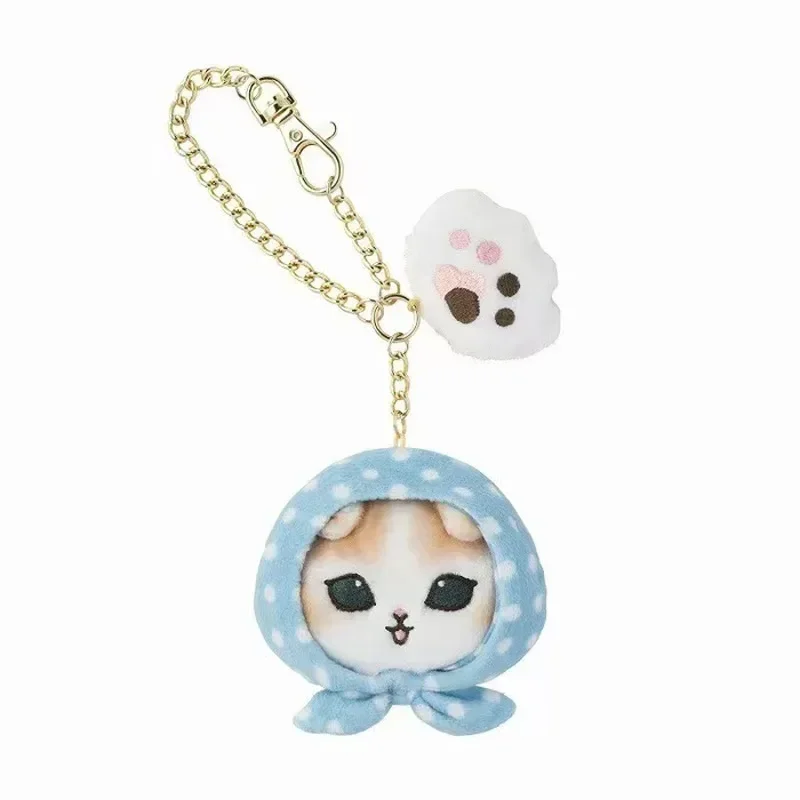 Kawaii Mofusand tiburón gato dibujos animados Amine lindos juguetes de peluche mochila colgante llavero muñeco de peluche decoración regalos de cumpleaños
