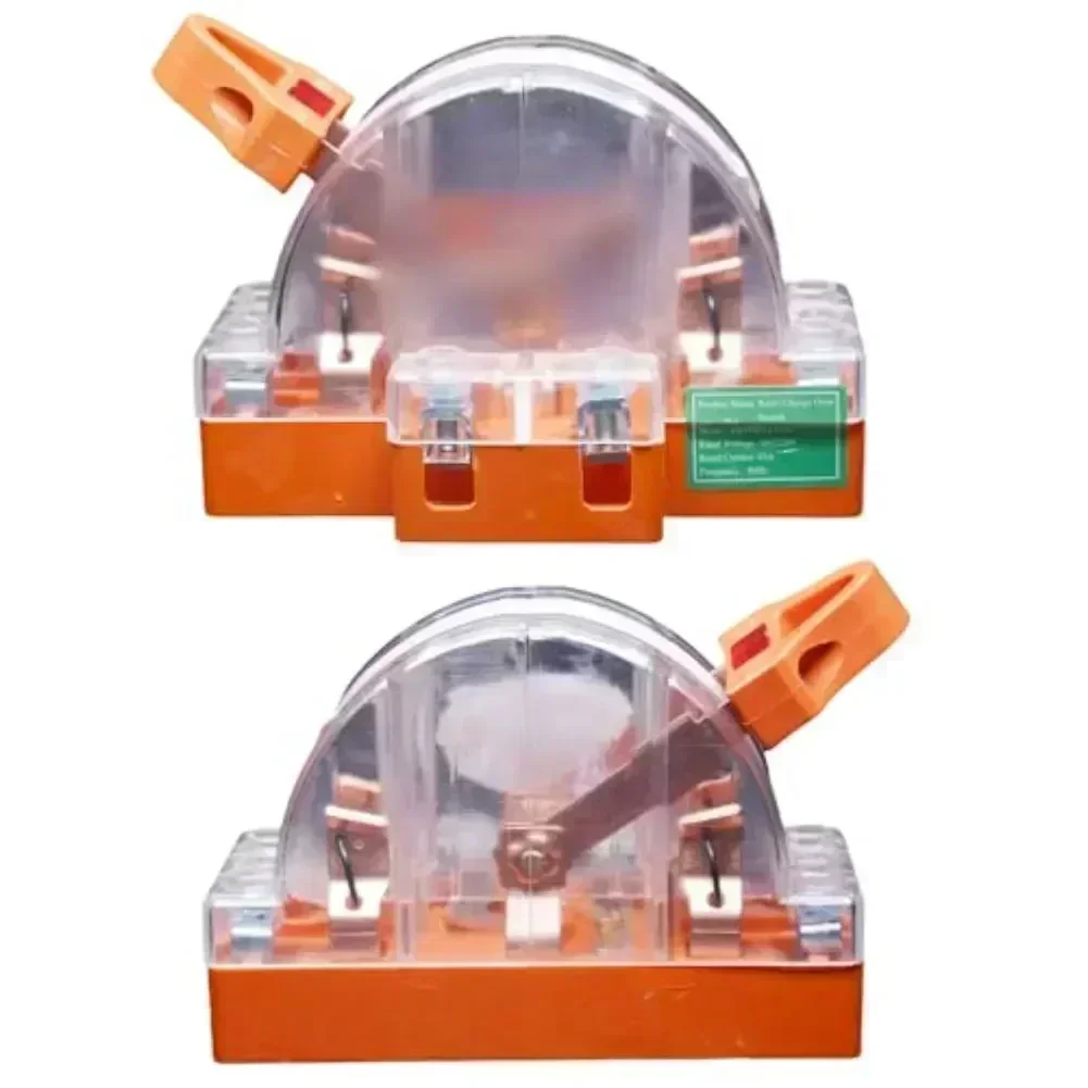 Household And Hotel 32A/63A/100A 220V Transparent Double-pole Power Switch, Double-throw Knifes Switch Tool And Accessories