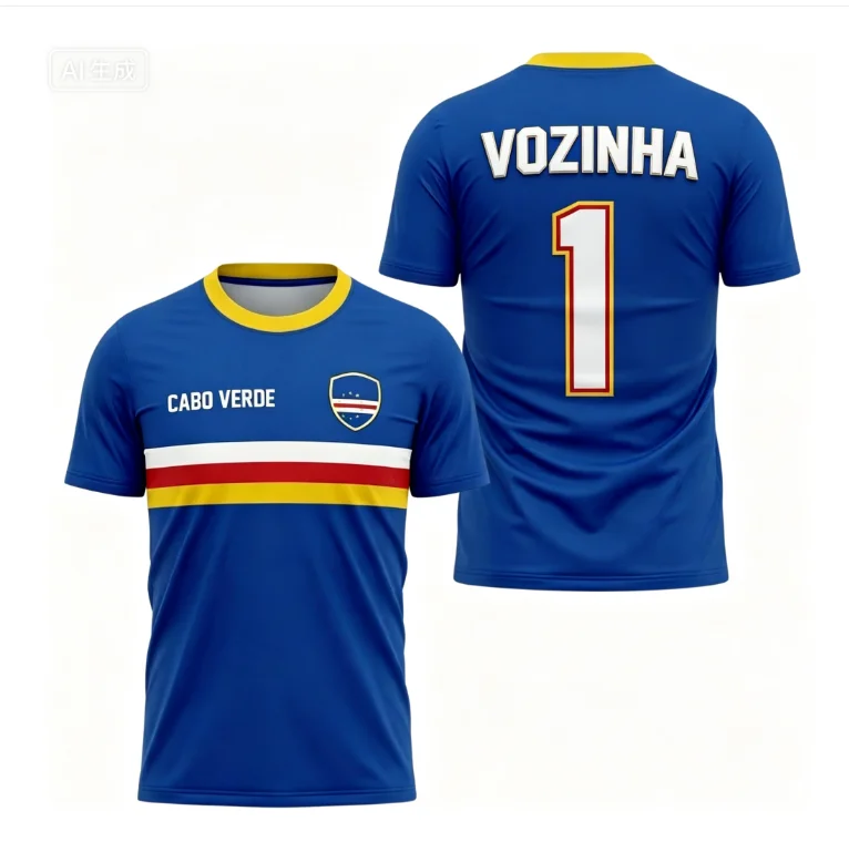 New Cape Verde Soccer Jersey Cabo Verde Summer 2026 Sporty Team Football Shirt Unisex Quick Dry Match Training Fan Tee