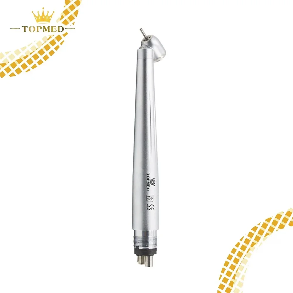 High Quality 45 Degree LED E-generator  High Speed Handpiece Single Way Spray Double Fan Ceramic Bearing 2.38mm