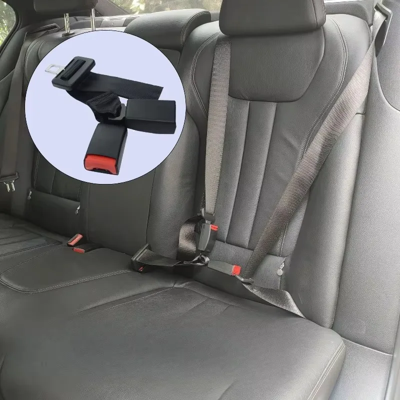 Car Seat Belt Extender Universal Motors Seat Belt Extension Buckle Socket Base, One To Two, Rear Seat Slot