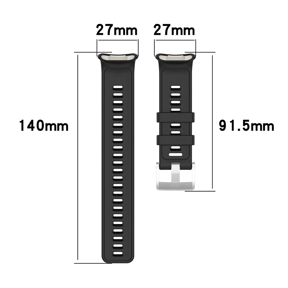 Silicone Watchband Strap For Polar Vantage V2 Smart Watch Band