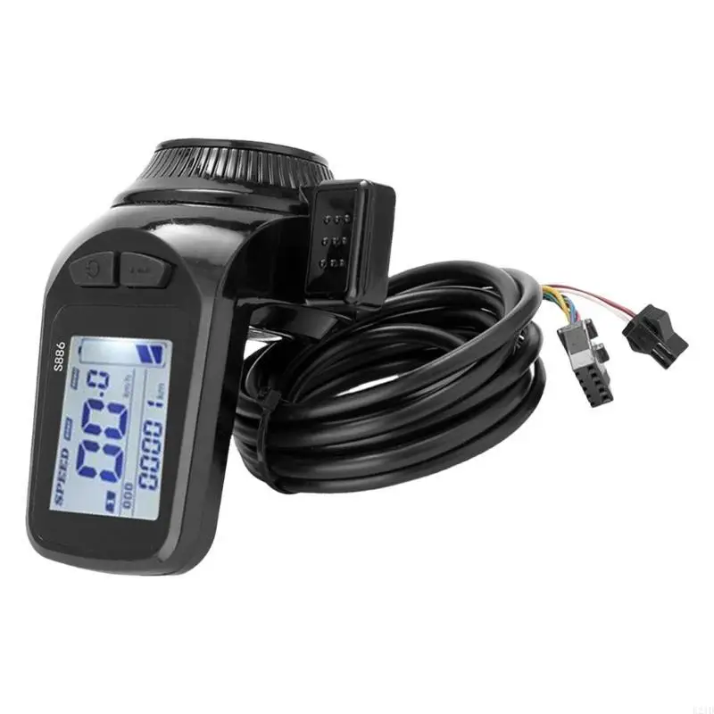 

Electric Scooter LCD Display Panel, 24V 36V 48V Electric Scooter Display Meter Control Panel with 5 Pin for Scooter