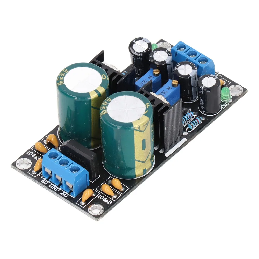 LM317 LM337 Voltage Regulator Module AC10‑24V Input Stabilized Power Power Regulator Module 1.2V Output Adjustable Power Module