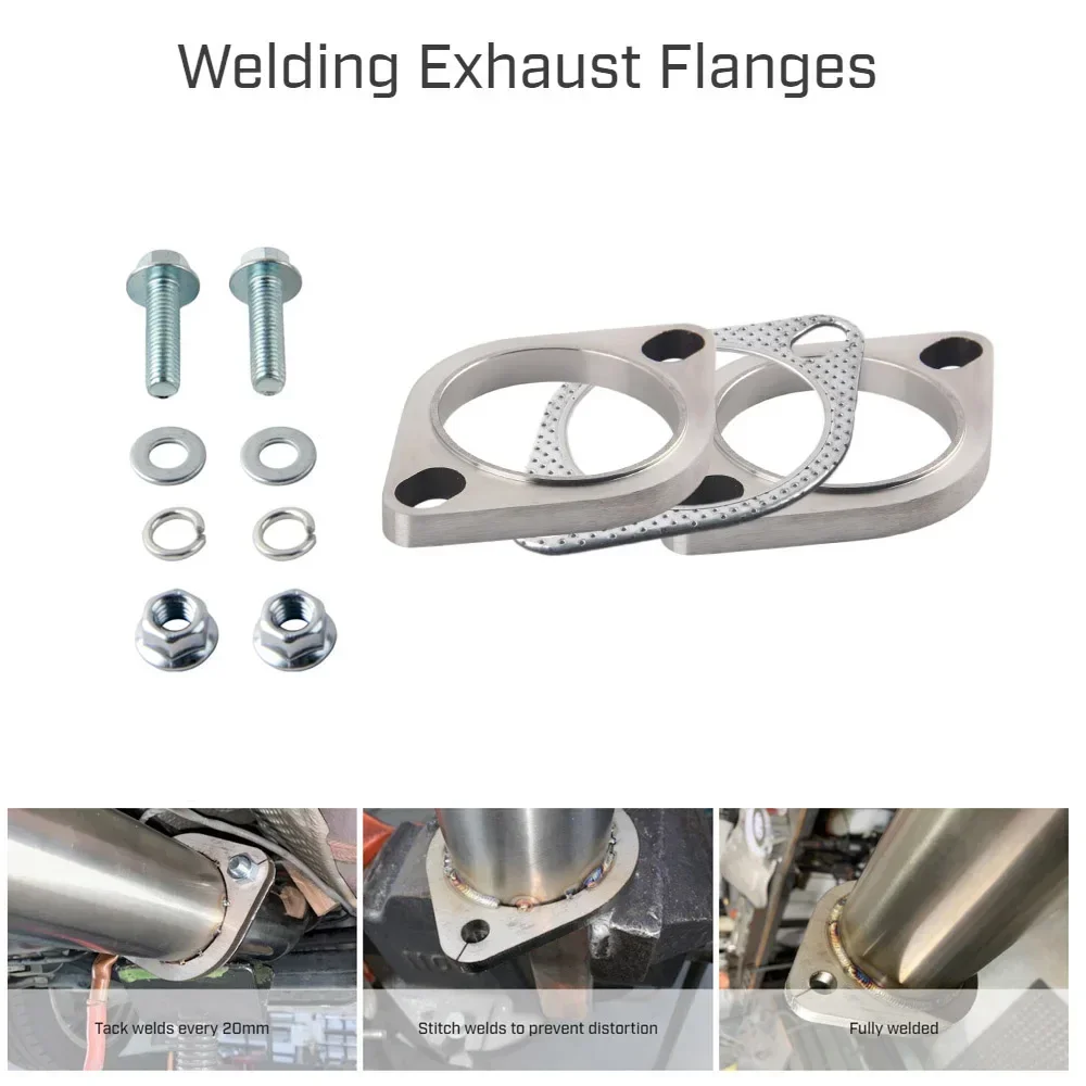 2/2.5 /3 Inch Stainless Steel Exhaust Muffler Weld Flange Connection Joint With Gasket - view 6