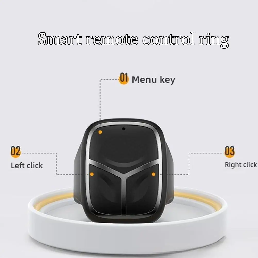 Wireless Fingertip Remote Control Magnetic Charging Mini Finger Remote Control 10m Effective Distance For Tiktok Watching Video