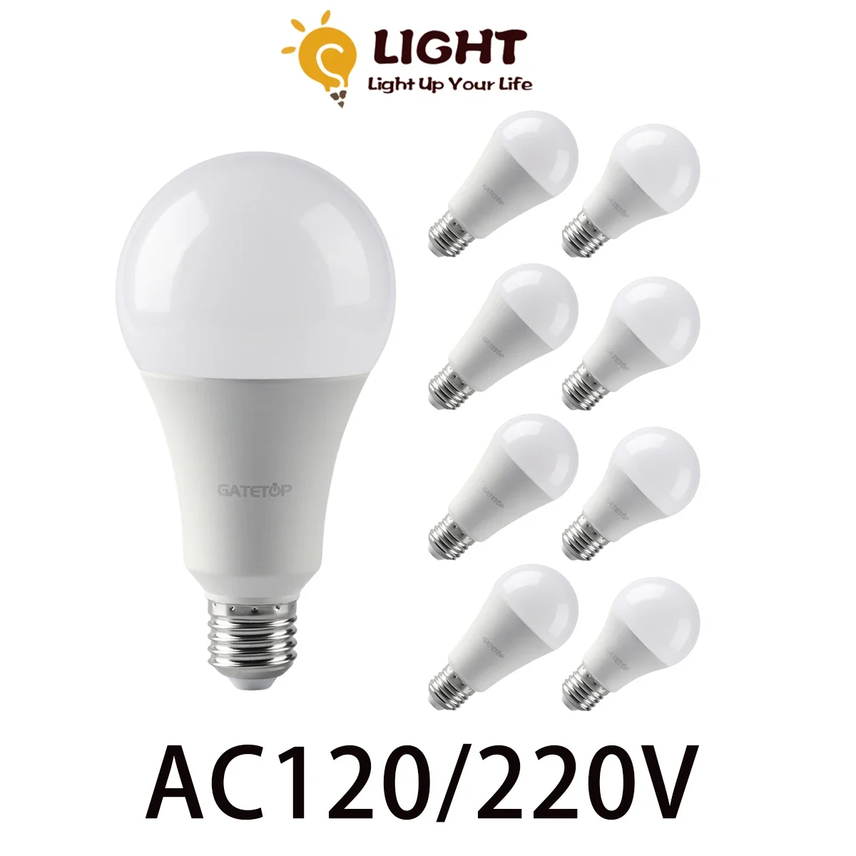 

Lamparas Led 1-10PCS E27 B22 AC120V AC220V Real Power 8W 9W 10W 12W 15W 18W Warm White Cold White Light for Home Decoration