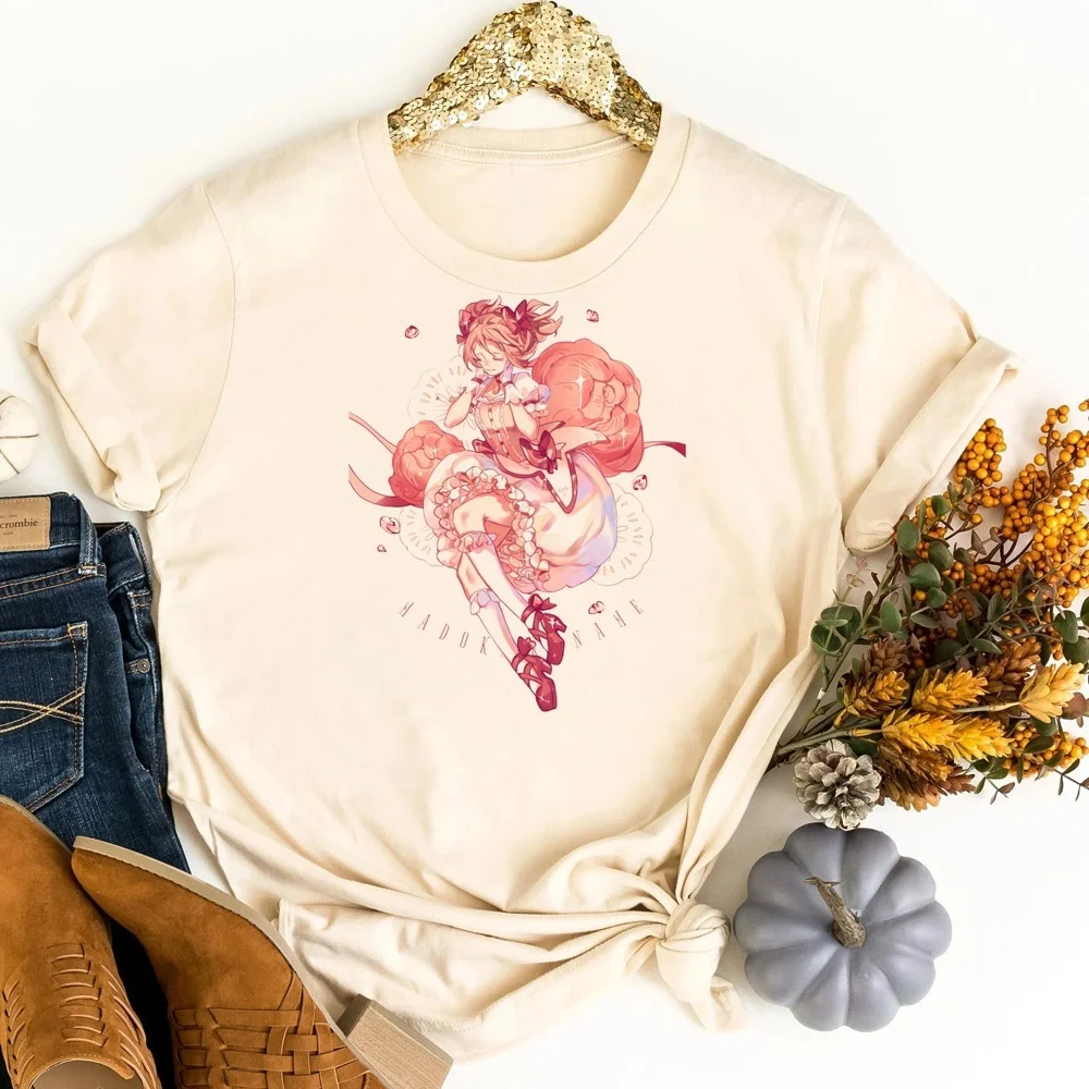 Madoka Magica t-shirt women jojifuku scene  cute Psychedelic meme t shirt grunge dollette japan vintage y2k