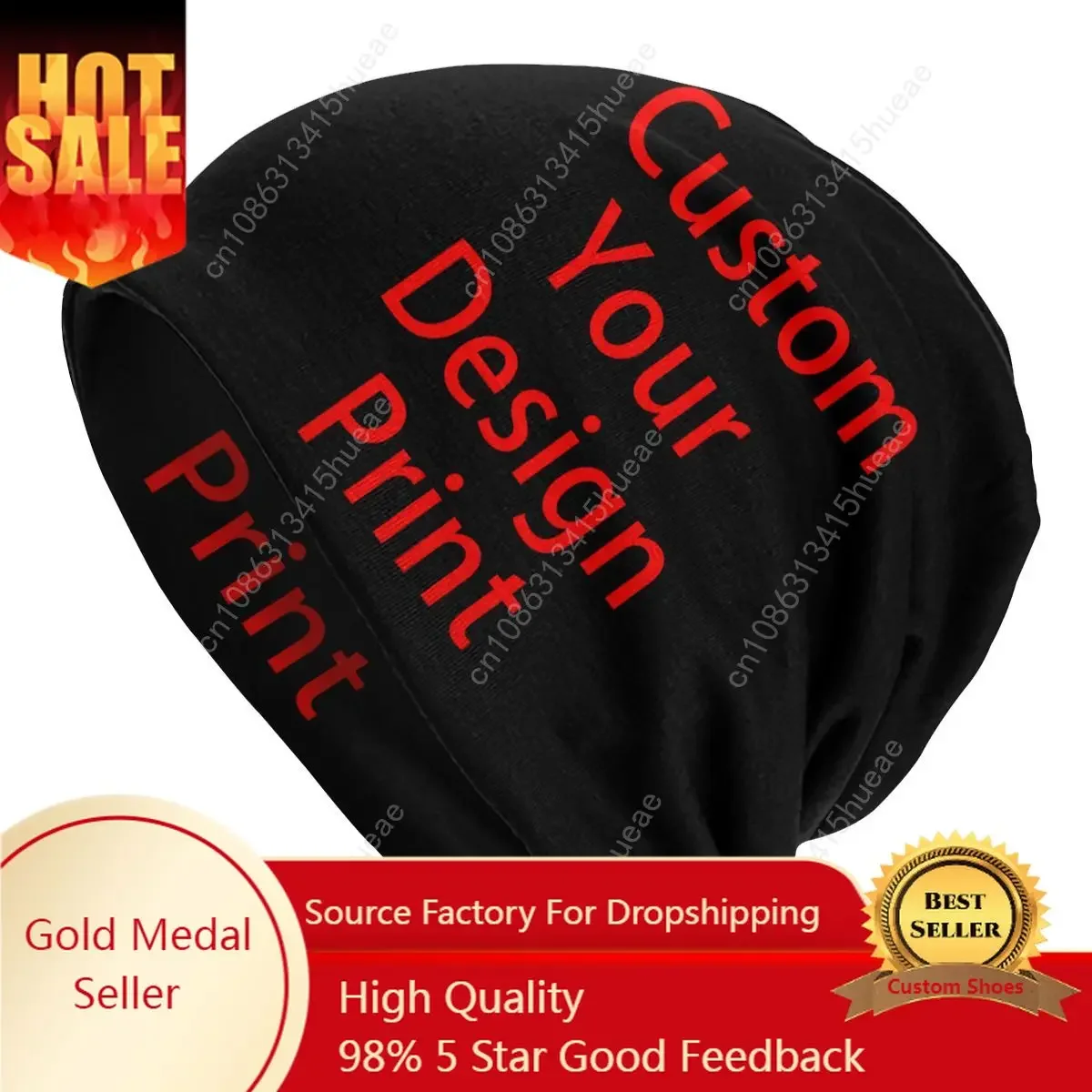 

Custom Your Design Print Skullies Beanies Men Women Winter Warm Slouchy Hip Hop Beanie Hat Knitted Bonnet Cap for Ski