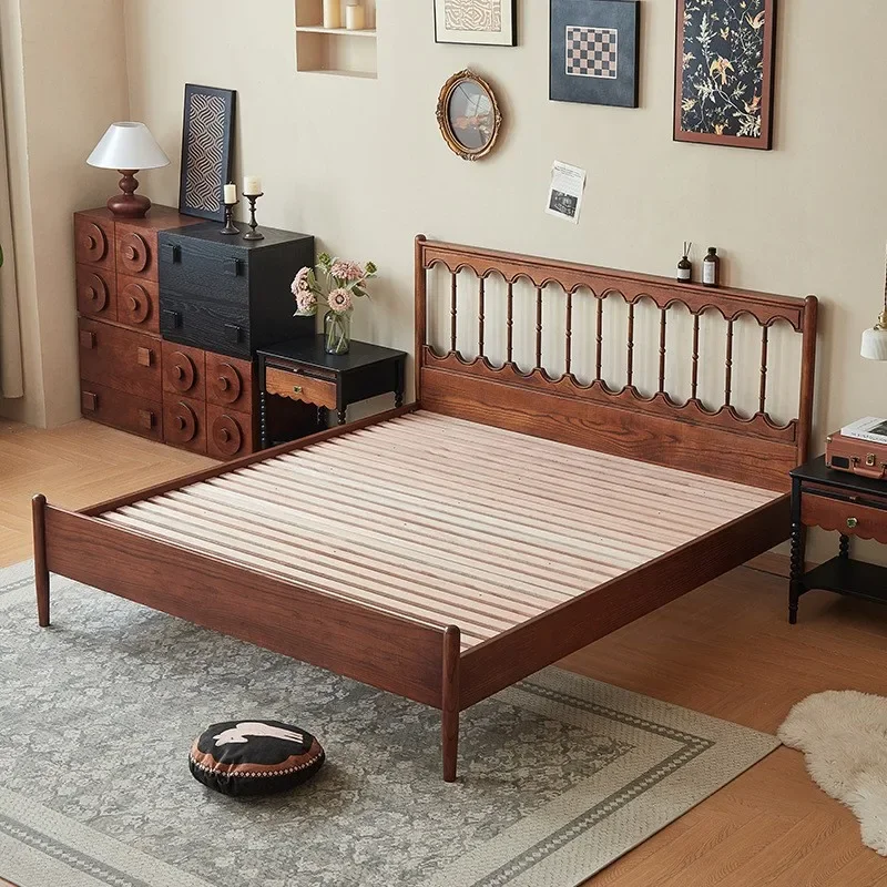 레트로 원목 침대