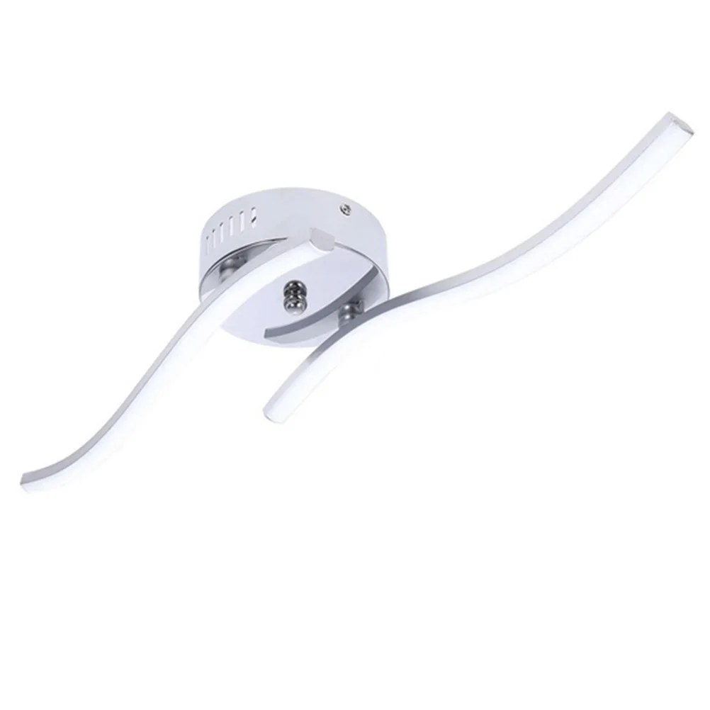 

1Pcs Wave LED Ceiling Lamp Modern Two-Forked Design Bedroom Living Room Study Lighting Decorative Ceiling Light
