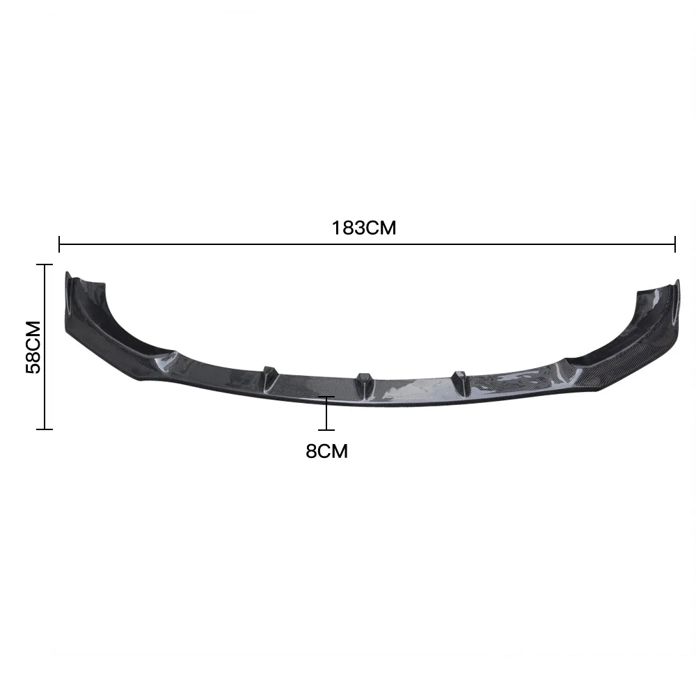 For Mercedes-Benz CLA Class W118 CLA45 Sport 2020-2021 Carbon Fiber Front Bumper Lip Spoiler Auto Tuning