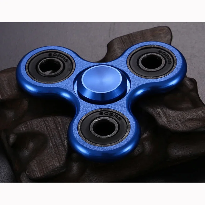 Spinner de mano de aleación de aluminio EDC para autismo, TDAH, ansiedad, alivio del estrés, enfoque de mano de Metal, juguetes Fidget, nuevo