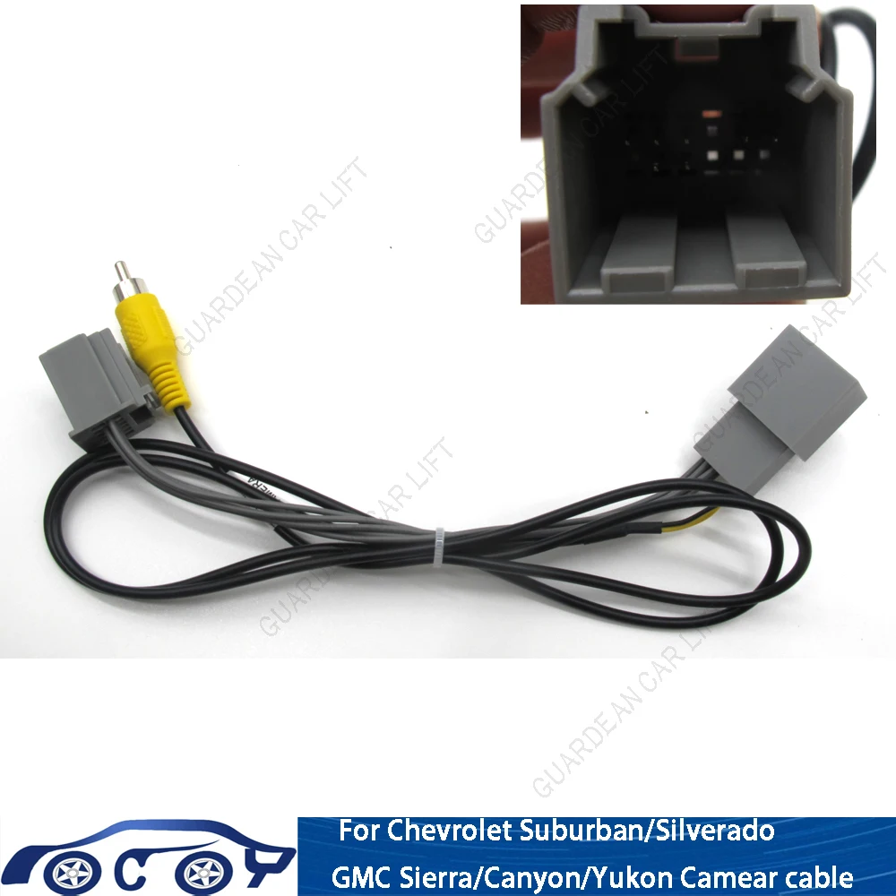 Car Rear Camera 12Pin Video Plug Converter RCA Cable For Chevrolet Suburban/Silverado GMC Sierra/Canyon/Yukon