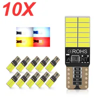 10pcs T10 W5W LED Canbus No Error 194 168 Bulb 5W5 12V 1000LM Super Bright Car Interior Side Light License Plate Lamp Auto Amber