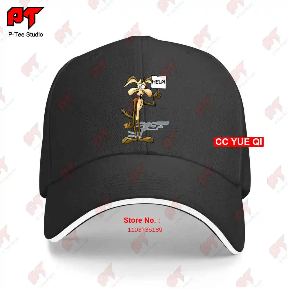 Maglia Willy Coyote Road Runner Cartone Help Baseball Caps Truck Cap 7WP4