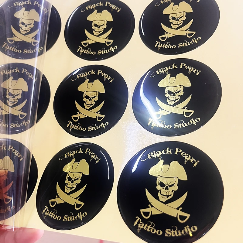 Custom Logo 3D Dome Soft Hard Gel Sticker Strong Adhesive Transparent Resin Epoxy Sticker Personalized Decal