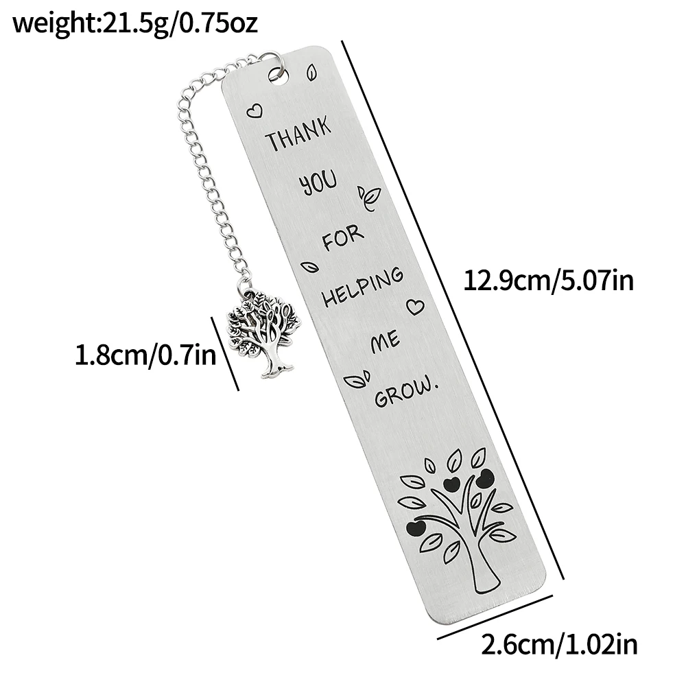 ステンレス鋼感謝祭ブックマーク、読書ページマーカー、文房具、教師、お母さん、友人、ファッションへのギフト