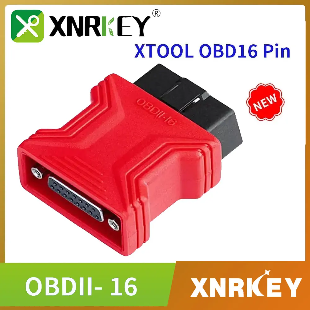 XRNKEY XTOOL OBD16 Pin Adapter For X100 Pro,X200,X300,X300 Plus,X100 pad,X100 pad2, OBD2 16 Pin Connector Car Diagnostic Adapter