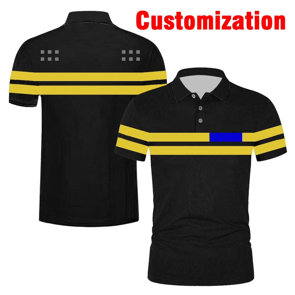 Classic Men\'s Uniform Casual Polo Shirt Sports Outdoor Quick-drying Work Clothes Oversized Men\'s Clothing Custom Wholesale